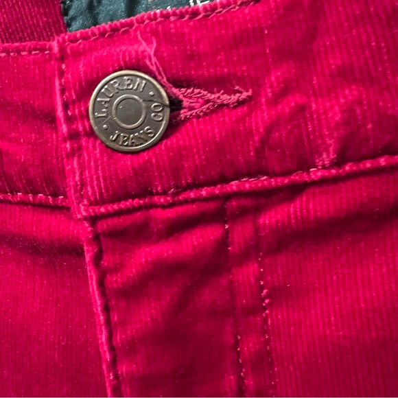 Lauren Ralph Lauren Classic Straight Slimming Corduroy Pants Red Size 8P - Picture 5 of 9